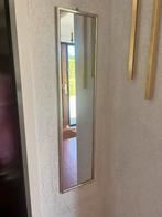 Spiegel met messing kleurige lijst, Ophalen, Minder dan 50 cm, 100 tot 150 cm, Zo goed als nieuw