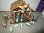 Originele oude kerststal met figuren, Diversen, Kerst, Ophalen, Gebruikt