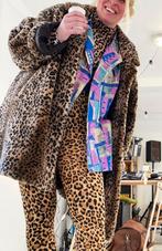 nepbont jas panter, Kleding | Dames, Jassen | Winter, Ophalen of Verzenden, Gedragen, Maat 46/48 (XL) of groter, Bruin