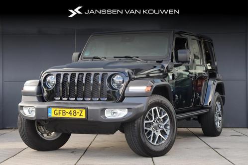 Jeep Wrangler Unlimited 4xe 380 Sahara / Leder / Navi / Keyl, Auto's, Jeep, Bedrijf, Te koop, Wrangler, 4x4, ABS, Achteruitrijcamera