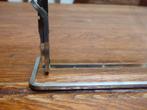 Art deco fotohouder, metaal en glas (1), Ophalen of Verzenden