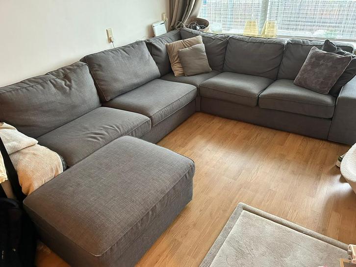 IKEA Kivik 5-zits bank inclusief hocker., Huis en Inrichting, Banken | Complete zithoeken, Gebruikt, Ophalen