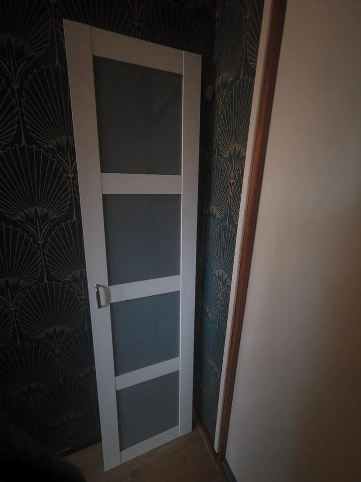 BERGSBO
Deur, frosted glas/wit, 50x195 cm Ikea Pax, Huis en Inrichting, Kasten | Kledingkasten, Gebruikt, 150 tot 200 cm, 50 tot 100 cm