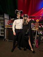 2x Zwarte cape van ca 180cm, Ophalen of Verzenden, Zo goed als nieuw, Carnaval