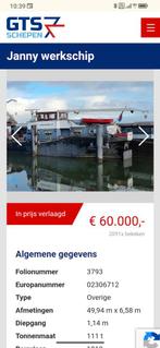 werkschip Janny, Shipfix Techniek, kempenaar, Ophalen of Verzenden