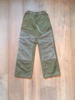 Groene jeans icm glansstof; hoge taille wijde pijpen; mt 152, Broek, Meisje, Zo goed als nieuw, Jean Bourget
