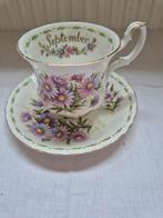 September flower of the month series, Ophalen of Verzenden, Zo goed als nieuw, Porselein, Kop en/of schotel