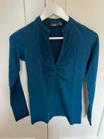 Mexx shirt – Petrol – Lange mouwen & V-hals – Maat XS, Mexx, Blauw, Ophalen of Verzenden, Zo goed als nieuw