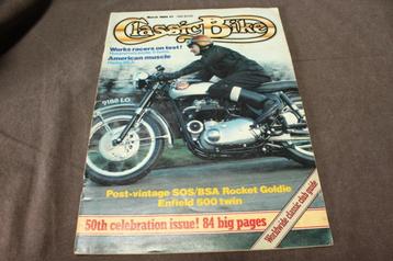 Classic Bike maart 1984 Harley WLA BSA Rocket Enfield 500 beschikbaar voor biedingen