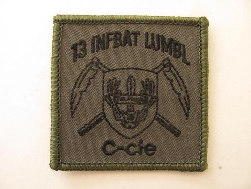 Borstembleem LMB c-cie stoottroepen zonder klitteband, Verzamelen, Militaria | Algemeen, Landmacht, Embleem of Badge, Nederland