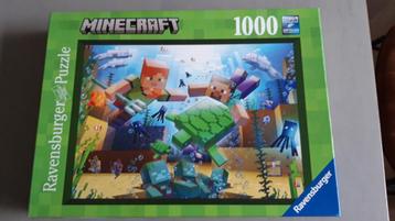 Minecraft puzzel, 1000 stukjes beschikbaar voor biedingen