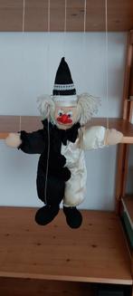 Marionet - Clown - 42 cm, Ophalen of Verzenden, Gebruikt, Overige typen
