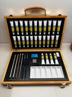 Complete Schilderset in Houten Koffer, Hobby en Vrije tijd, Schilderen, Ophalen of Verzenden, Nieuw