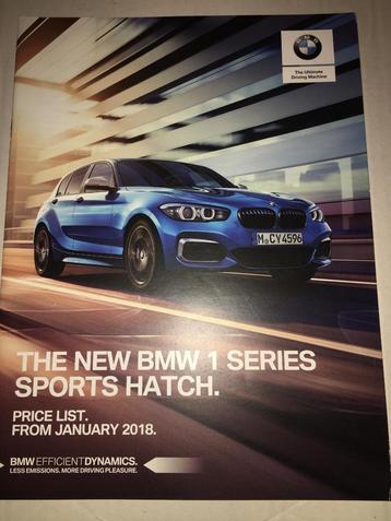 2x BMW 1 brochure/folder: 2018 GB + 2020 Vlaams met M135i beschikbaar voor biedingen