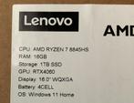 Lenovo Legion Slim 5 - ZGAN! 16” beeldscherm, 15 inch, Ophalen of Verzenden, Zo goed als nieuw, Gaming