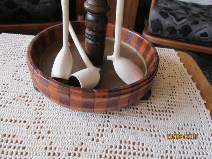 Antieke Palisander Pijpen standaard met 3 Goudse pijpen., Antiek en Kunst, Antiek | Woonaccessoires, Ophalen