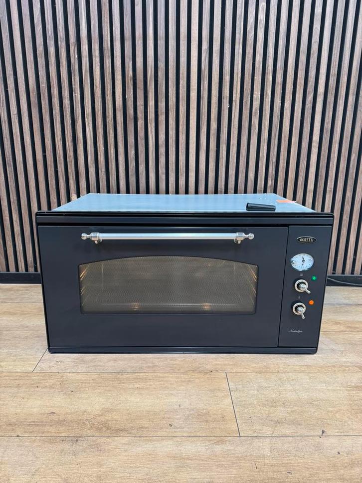 Luxe antraciet Boretti inbouw oven 90 cm (Gratis bezorgen), Witgoed en Apparatuur, Ovens, Zo goed als nieuw, Inbouw, Oven met grill