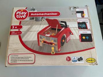 Nieuw! playtive grote houten automonteur speelset beschikbaar voor biedingen