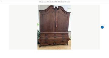 Antiek Kabinet van Harte Welkom bij Mabo Antiek Warnsveld beschikbaar voor biedingen