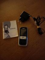 Nokia 2630 compleet met oplader en boekje, Gebruikt, Geen camera, Zwart, Ophalen of Verzenden