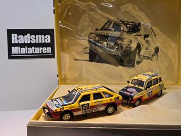 Paris Dakar Renault 20 & Renault 4 - 1:43 Norev geschenkset beschikbaar voor biedingen