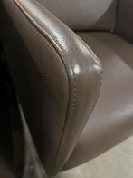 2 design fauteuils echt leer, Huis en Inrichting, Fauteuils, Ophalen, Zo goed als nieuw, X, Leer