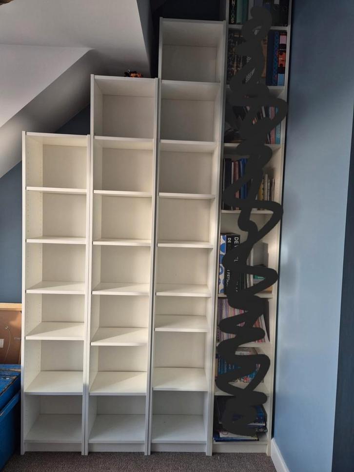 Ikea Billy boekenkasten (3x), Huis en Inrichting, Kasten | Boekenkasten, 50 tot 100 cm, 200 cm of meer, 25 tot 50 cm, Ophalen of Verzenden