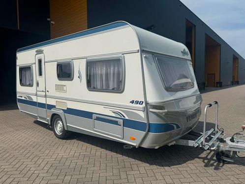 Fendt 490 Saphir 2006, Caravans en Kamperen, Caravans, Bedrijf, tot en met 4, 1000 - 1250 kg, Rondzit, Fendt, Dwarsbed, 4 tot 5 meter
