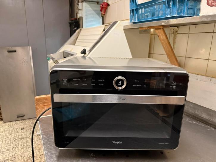 Whirlpool combioven Jetchef, Witgoed en Apparatuur, Ovens, Gebruikt, Vrijstaand, Oven, 45 tot 60 cm, Minder dan 45 cm, Draaiplateau