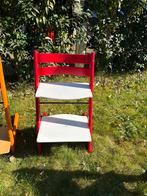 Stokke tripp trapp verstelbare stoel “rood/wit”, Ophalen, Zo goed als nieuw, Meegroeistoel