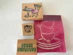 Stempelen koffie en terras, Hobby en Vrije tijd, Ophalen of Verzenden, Zo goed als nieuw, Houten stempel