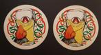 Vintage stickers, 2 stuks, Stella Artois carnaval., Ophalen of Verzenden, Zo goed als nieuw, Merk