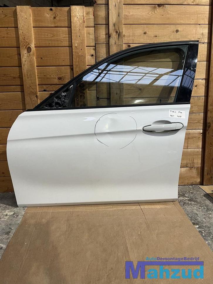 BMW 3 SERIE F30 Wit links voor deur portier 2011-2018, Auto-onderdelen, Carrosserie en Plaatwerk, Deur, BMW, Gebruikt, Ophalen of Verzenden
