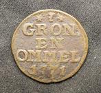 1771 Duit Groningen, Postzegels en Munten, Munten | Nederland, Ophalen of Verzenden, Vóór koninkrijk, Overige waardes, Losse munt