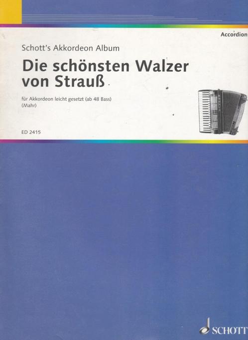 Curt Mahr - Die schonsten Walzer von Johann Strauss, Muziek en Instrumenten, Bladmuziek, Gebruikt, Klassiek, Ophalen of Verzenden