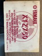 Yamaha XTZ 750 Handleiding / Manual, Ophalen of Verzenden, Yamaha