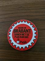4232 PvdA Brabant Sticker Politiek Item, Verzamelen, Ophalen of Verzenden, Gebruikt