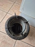 oud petroleum stel olie stel 2 pits zie foto, Ophalen of Verzenden