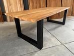 Rustieke Teak Tuintafel matrix of U poot "200x100", Ophalen, Nieuw, Rechthoekig, Teakhout
