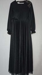 Elegante zwarte avondjurk Abiye, Maat 38/40 (M), Zwart, Ophalen of Verzenden, Zo goed als nieuw