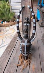 Ibiza Style Bohemian decoratie/masker groot houten gezicht, Huis en Inrichting, Ophalen, Gebruikt