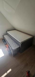 Tekoop steigerhouten tienerbed., Ophalen, Eenpersoons, Steigerhout, Zo goed als nieuw