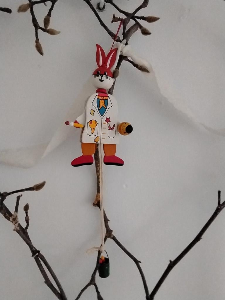 Paashaas van hout...vintage, Ophalen of Verzenden