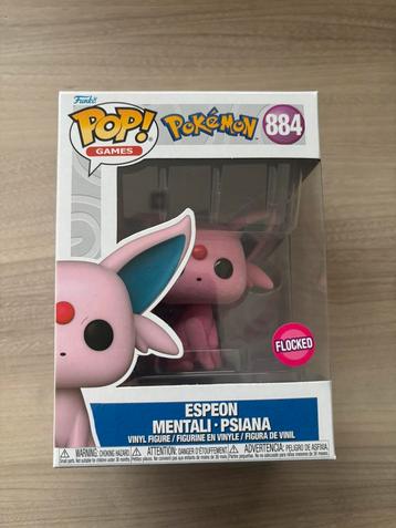 Espeon (Flocked) #884 Pokemon Funko Pop beschikbaar voor biedingen
