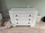 Witte Commode met 3 Lades. Zie gehele omschrijving., Ophalen, Gebruikt, 100 tot 150 cm, Met lade(s)