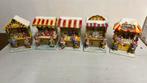 Kerstmarkt Miniatuur Kraampjes 5 stuks, Ophalen of Verzenden