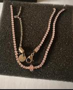 Merk Marlu Ketting Roze Swarovski - Nieuw!, Met kristal, Overige materialen, Nieuw, Ophalen of Verzenden