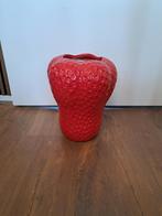 Vaas aardbei, Overige kleuren, Ophalen of Verzenden, Minder dan 50 cm, Glas