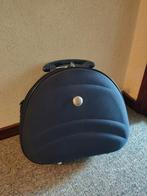 Donkerblauwe Beautycase met 2 vakken, Ophalen of Verzenden, Gebruikt, Blauw, Softcase