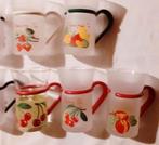Theeglazen melkglazen fruit kersen framboos perzik bramen, Glas of Glazen, Ophalen of Verzenden, Overige stijlen, Glas